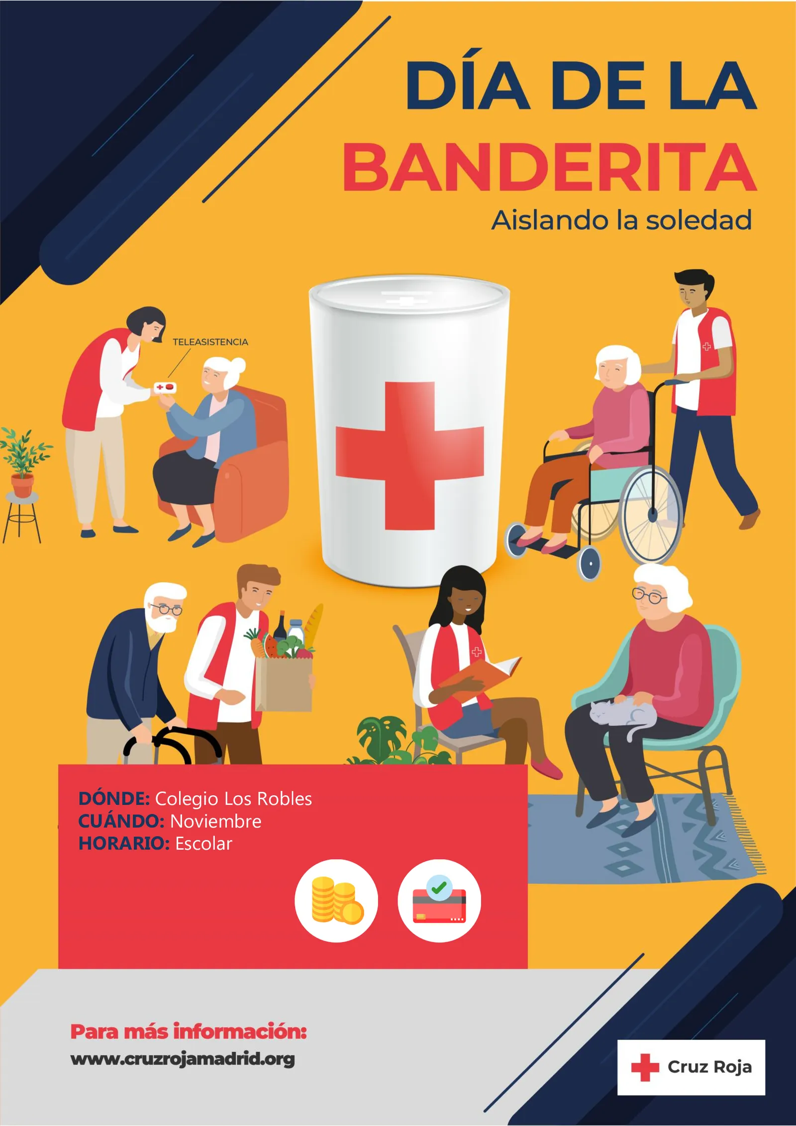 Colaboración con la Cruz Roja por el día de la banderita