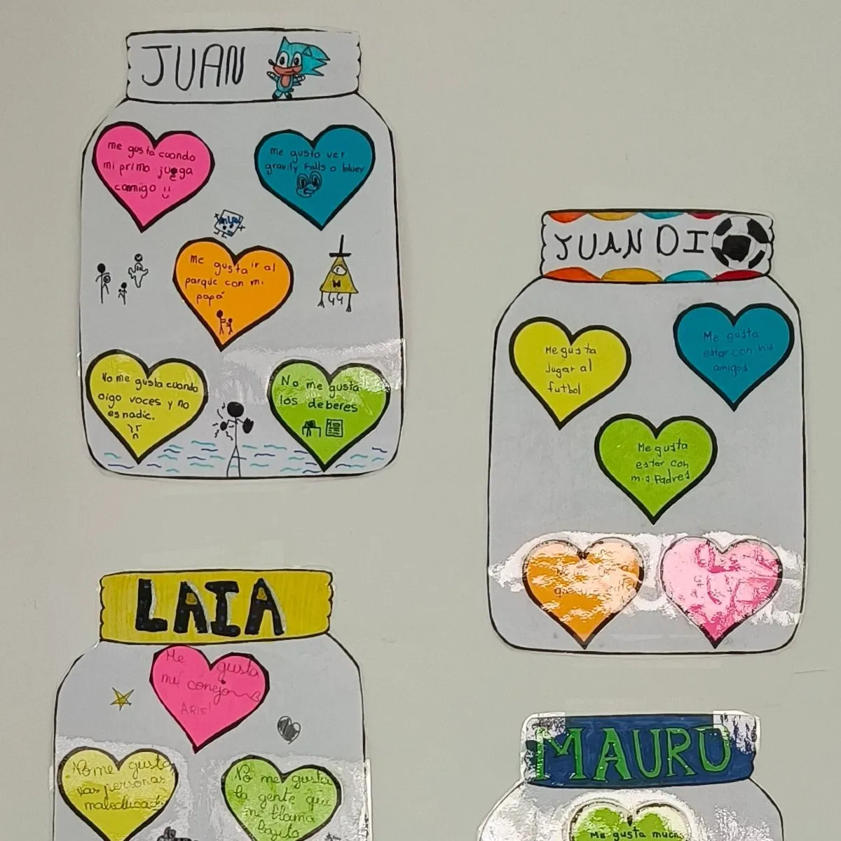 ¡En 5º de Primaria, queremos que todos sepan lo que nos gusta y lo que no!