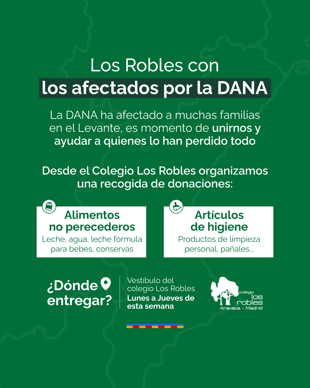 Los Robles con los afectados de la DANA de Valencia